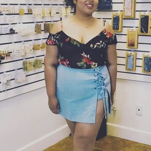 Denim plus size skirt On sale!🚨